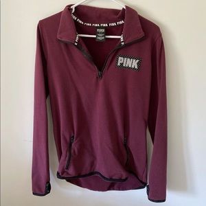Maroon PINK Reflective Pullover
